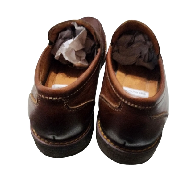 New Florsheim Leather Moc Toe Chalet Penny Loafer in Chestnut Brown main image 9